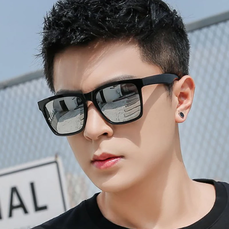 Top Trends: Sunglasses For Men Plastic Fashionable Luxury Design Square Colorful Mercury Travel Glasses For Men Sunglasses Goggles Shoppable Styles