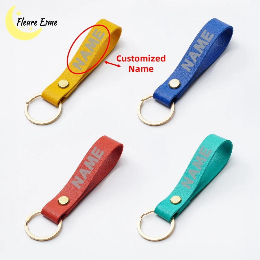 Top Trends: Customized PU Leather Keychain Business Gifts Leather Key Chain For Women Gifts Car Key Strap Waist Wallet Keychains Keyrings Shoppable Styles