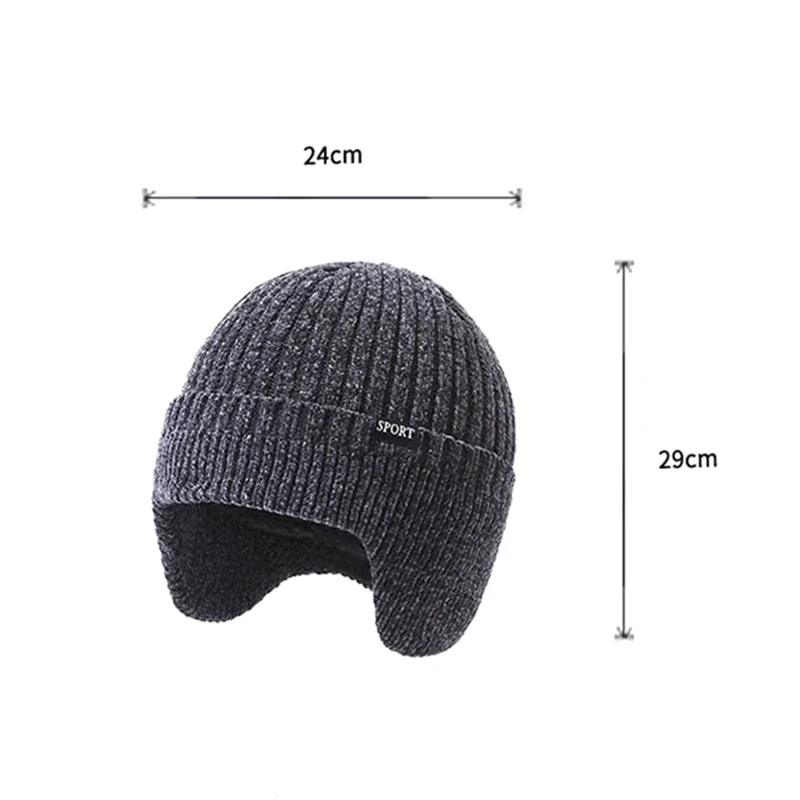 Top Trends: Thicken Winter Warm Hat Men Faux Fur Bomber Hat Ear Flap Cap Soft Thermal Knit Bonnets Hats For Outdoor Fishing Skiing Cap Hats Shoppable Styles - Image 6