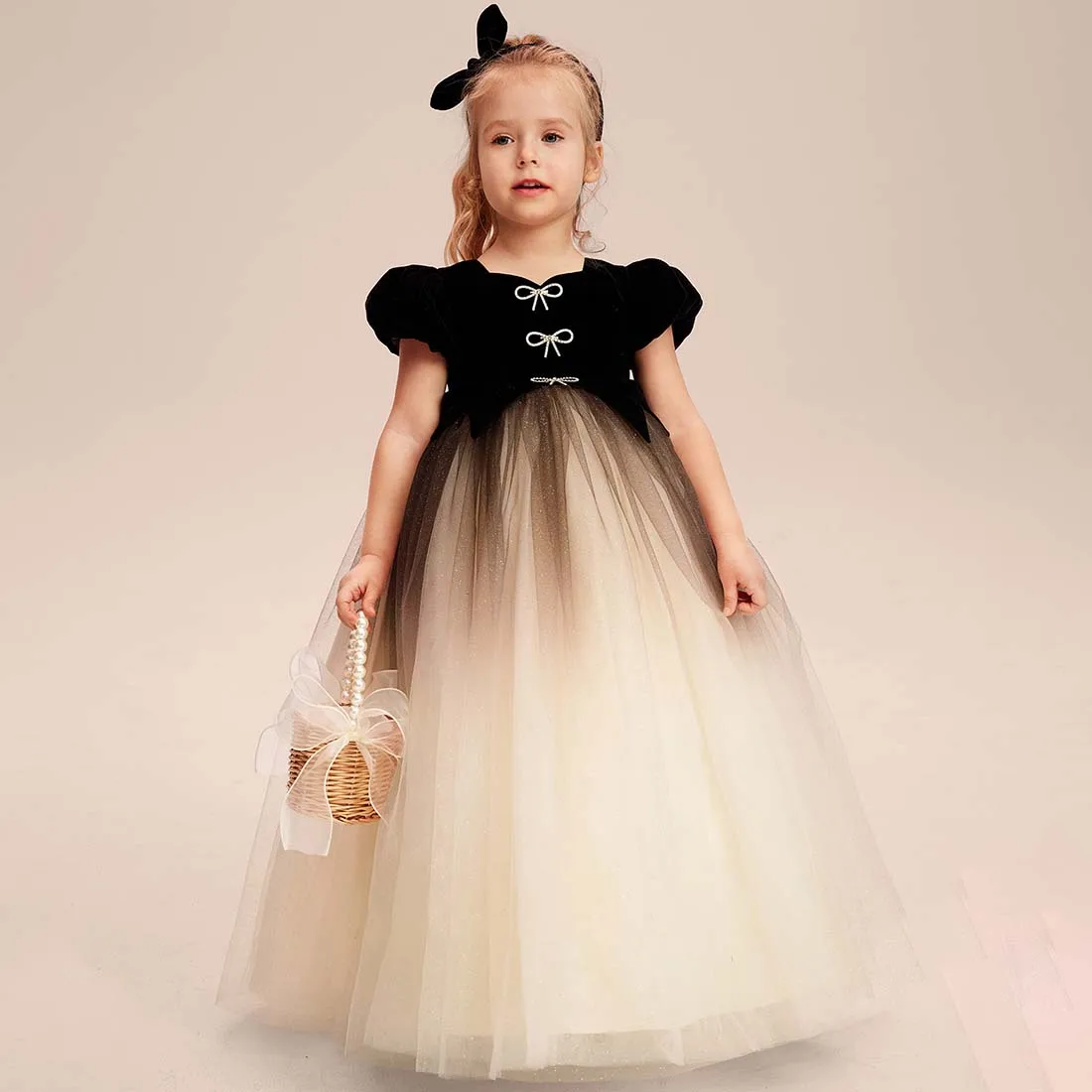 Top Trends: YZYmanualroom Tulle Velvet Flower Girl Dress Ball-Gown / Princess Sweetheart Floor-Length 2-15T Shoppable Styles