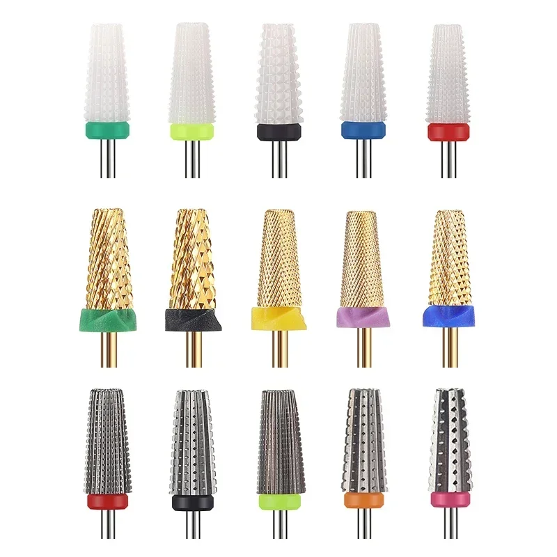 Top Trends: NEW Carbide Tungsten Nail Drill Bit Manicure Drill For Milling Cutter 5 In 1 Ceramic Nail Drills Bit For Electric Drill Machine Shoppable Styles