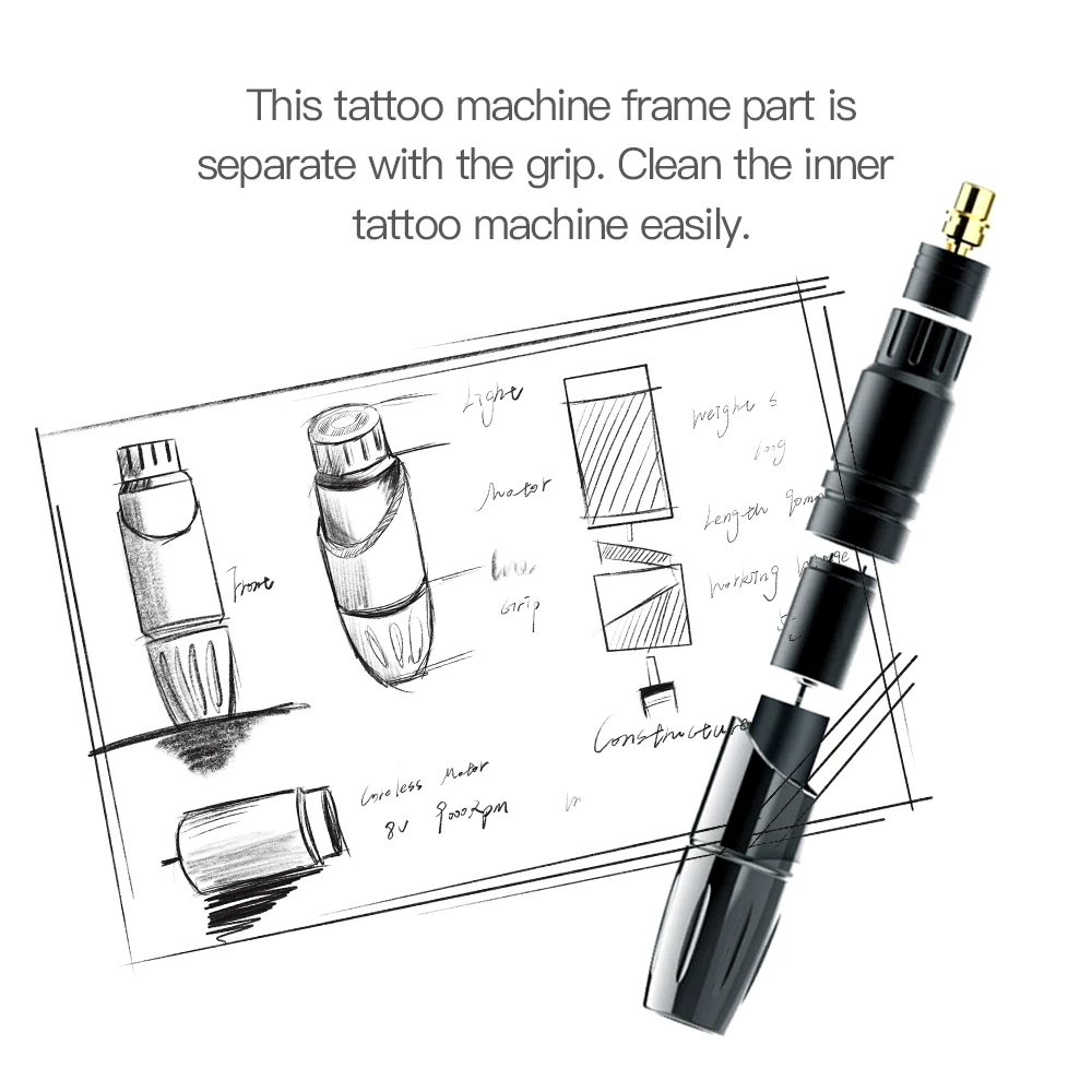 Top Trends: Professional Mast Tattoo P10 Permanent Makeup Machine Rotary Pen Eyeliner Tools Machine Pen Style Accessories For Tattoo Eyebrow Shoppable Styles - Image 3