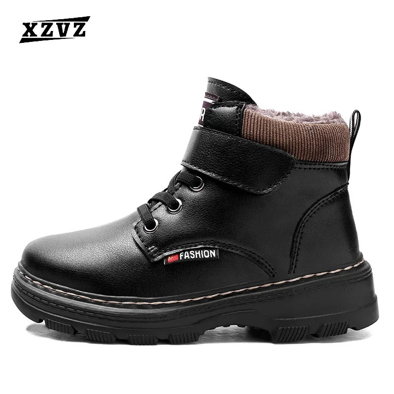 Top Trends: XZVZ Kids Boots Waterproof Upper Children&#039;s Boots Non-slip Wear-resistant Rubber Sole Boys Shoes Casual Kids Footwear Shoppable Styles