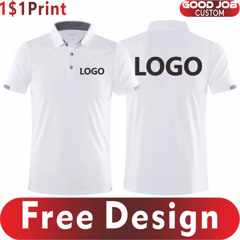 Top Trends: Quick-drying Sports Polo Shirt Custom Design Company Brand Logo Breathable Short Sleeved Polo Embroidery Printing Patter Text Shoppable Styles