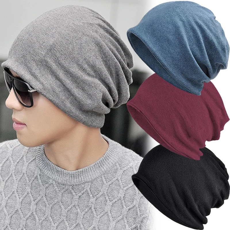 Top Trends: Cotton Slouchy Beanie Hip-Hop Soft Lightweight Running Beanie Adult Dwarf Hat Chemo Cap For Men Women Hip-Hop Sleep Cap Stretchy Shoppable Styles