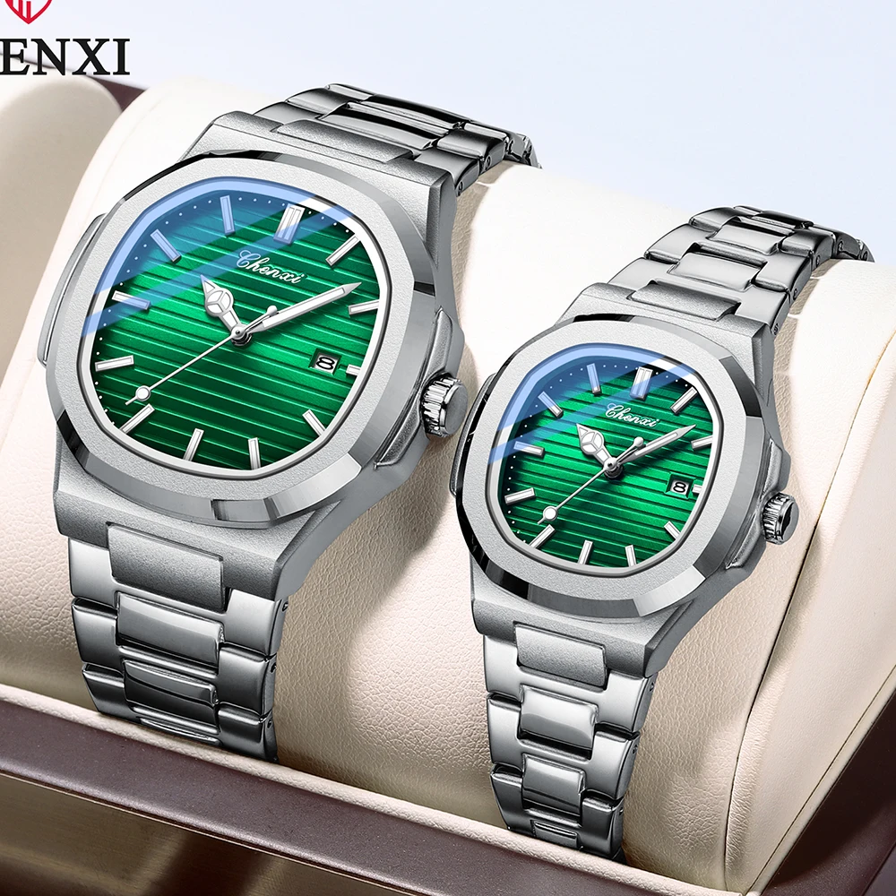 Top Trends: CHENXI Couple Watches Pair Men And Women Fashion Luxury Quartz Wristwatches Ladies Clock 2023 New Product His Hers Watch Sets Shoppable Styles