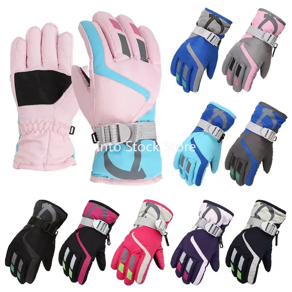 Top Trends: New Children Kids Warm Snow Gloves Boy Girls Ski Snowboard Mittens Windproof Waterproof Thicken Keep Warm Gloves Winter Must Shoppable Styles