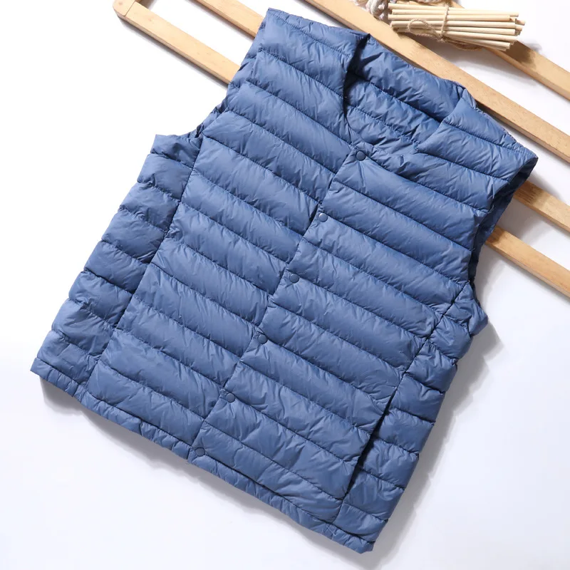 Top Trends: Men's Lightweight Collarless Down Vest Shoppable Styles