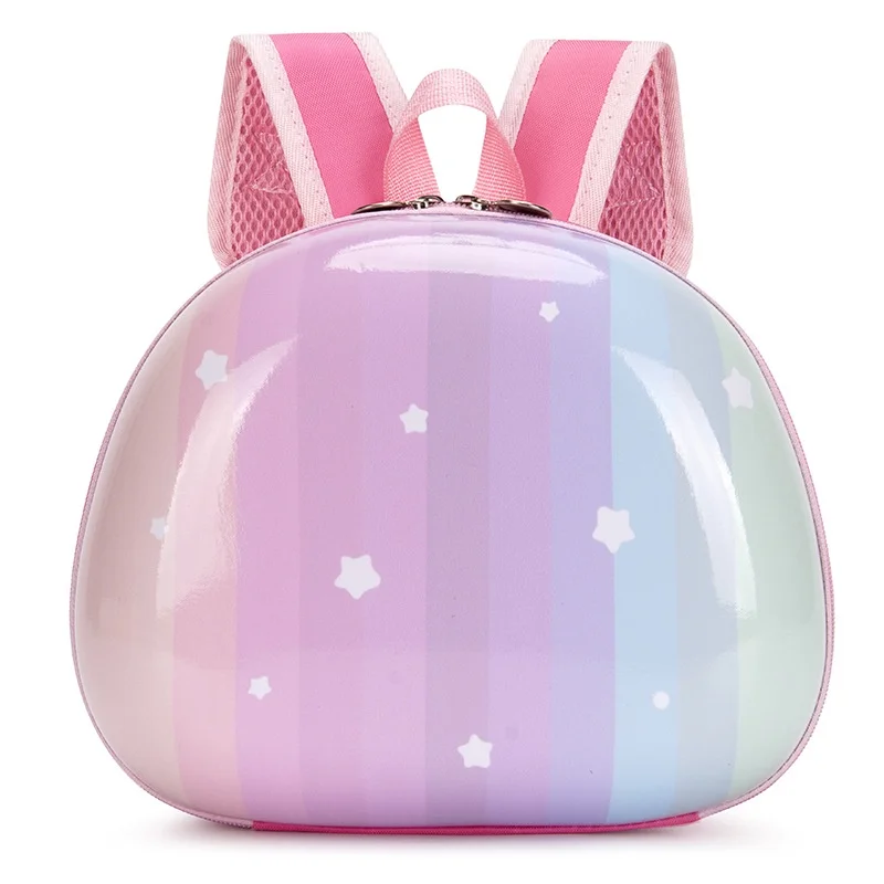 Top Trends: New PVC Half Round Gradient Rainbow Star Children Kindergarten Backpacks Cute Primary Sweet Girl Boy Small School Bags Fashion Shoppable Styles