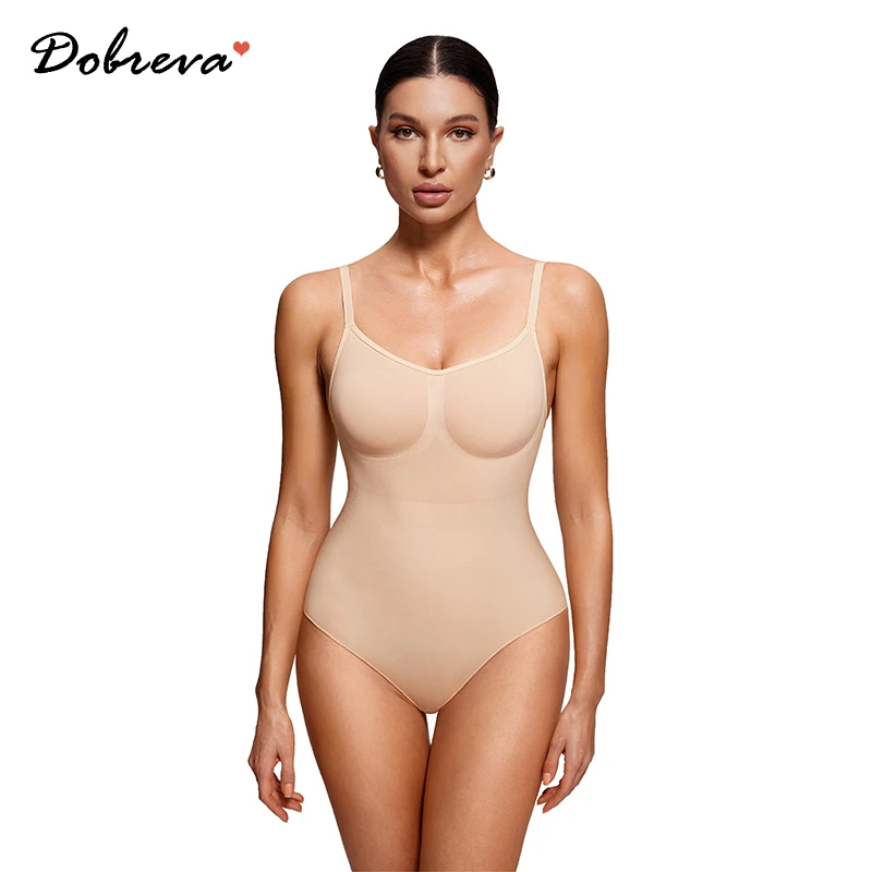 Top Trends: Bodysuit Shapewear For Women Tummy Control Slimming Seamless Sculpting Body Shaper For Under Dress Tank Tops Black Beige Shoppable Styles