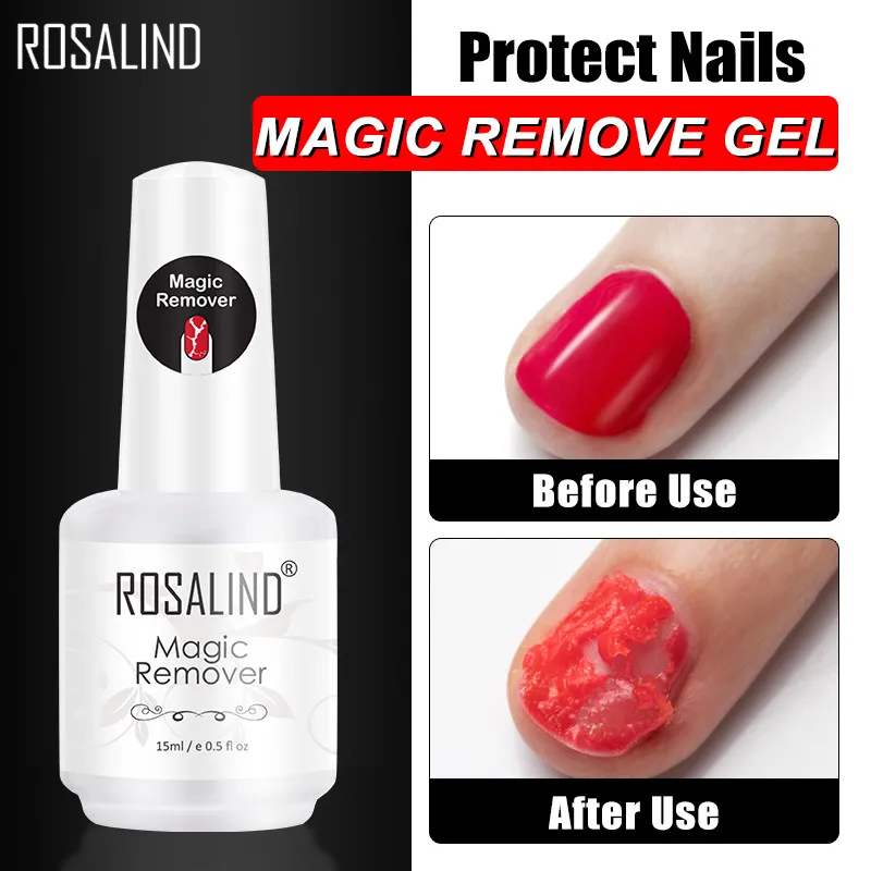 Top Trends: ROSALIND Gel Polish Remover Tool Kit Quickly Remove Enamel Art Decraotion And Base Top Coat In A Few Seconds 15ML Shoppable Styles