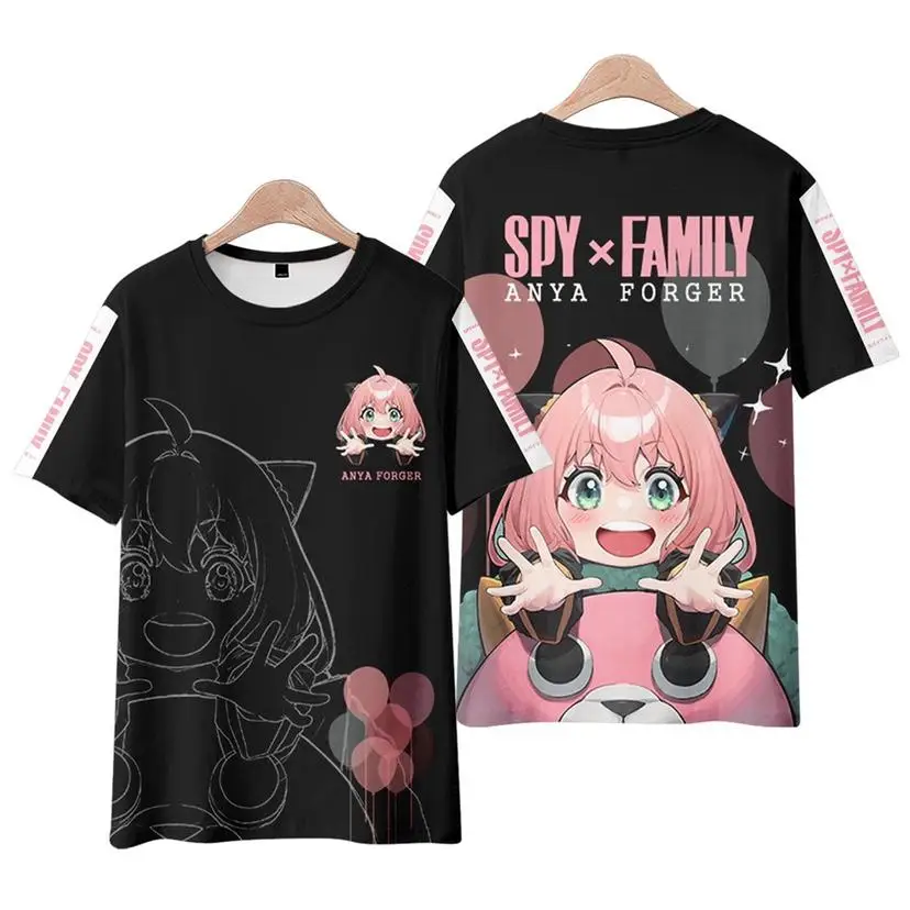 Top Trends: 2022 Popular Sweet Harajuku Spy X Family 3D Printed T Shirt Anime Kawaii Girl Anya Forger Men Women Fashion Oversized T Shirts Shoppable Styles