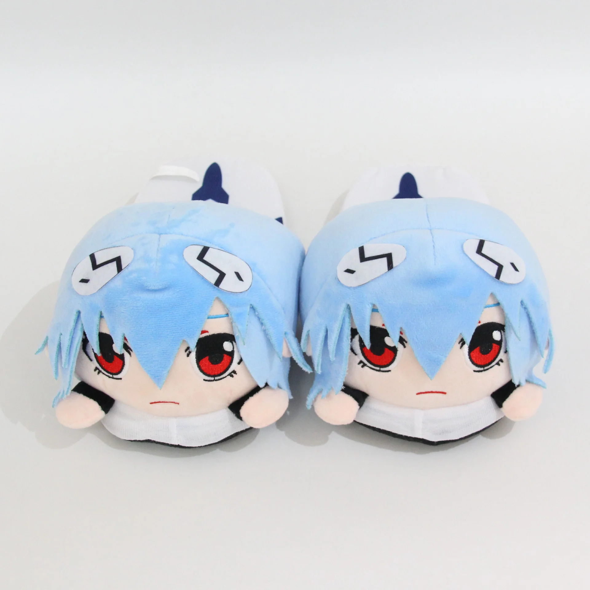 Top Trends: Cartoon Couple Home Slippers New Century Evangelical Soldier Plush Slippers Rei Ayanami Animation Autumn Winter Cotton Slipper Shoppable Styles - Image 2