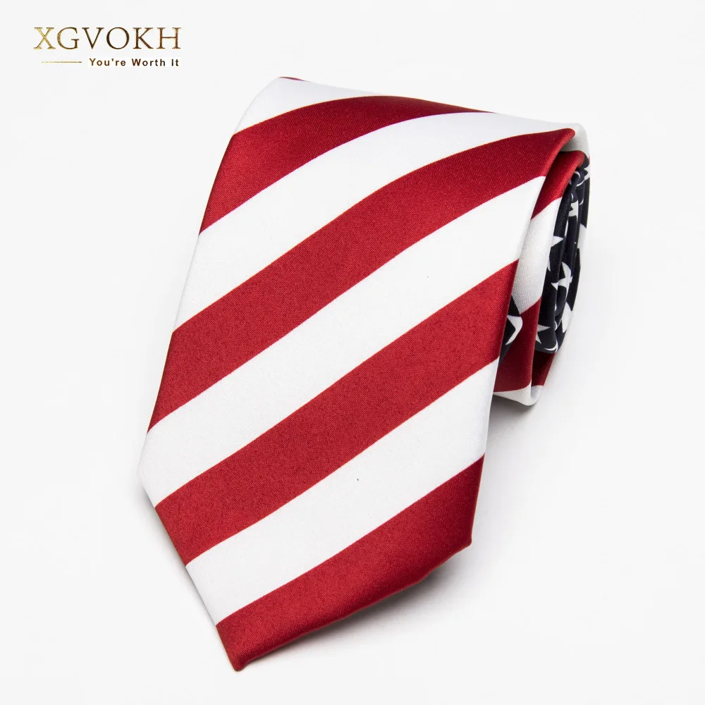 Top Trends: Necktie Fashion American / USA Tie Flag Print Casual Women Ties Polyester Woven Classic Men Party Wedding Tie Neckwear Cravate Shoppable Styles