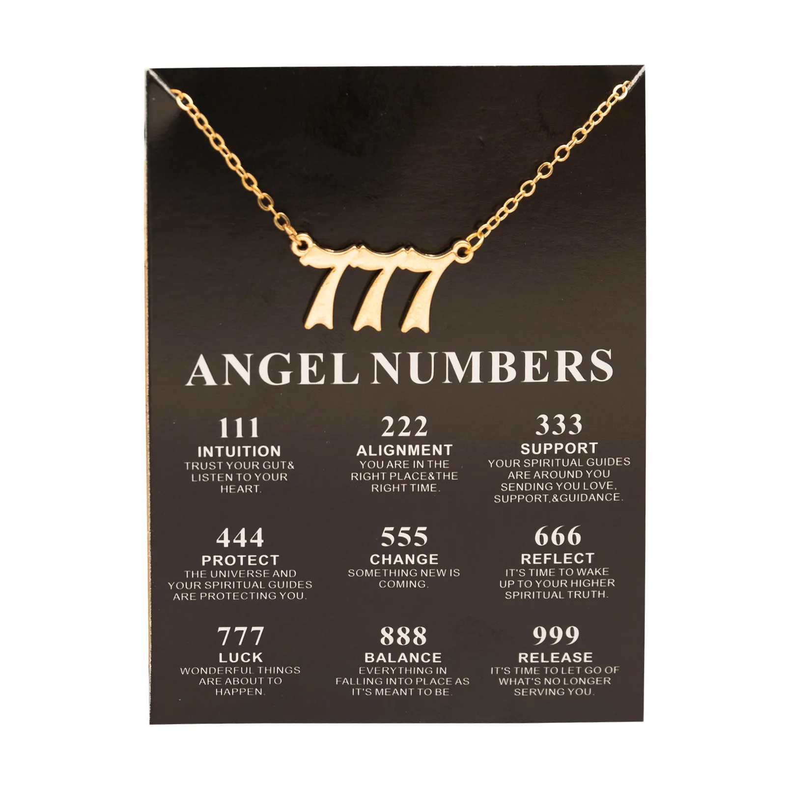 Top Trends: New Trendy Fashion Alloy Gold Color Lucky Angel Numbers Wish 777 Pendant Necklace For Women Girl Gift Birthday Jewelry Dropship Shoppable Styles