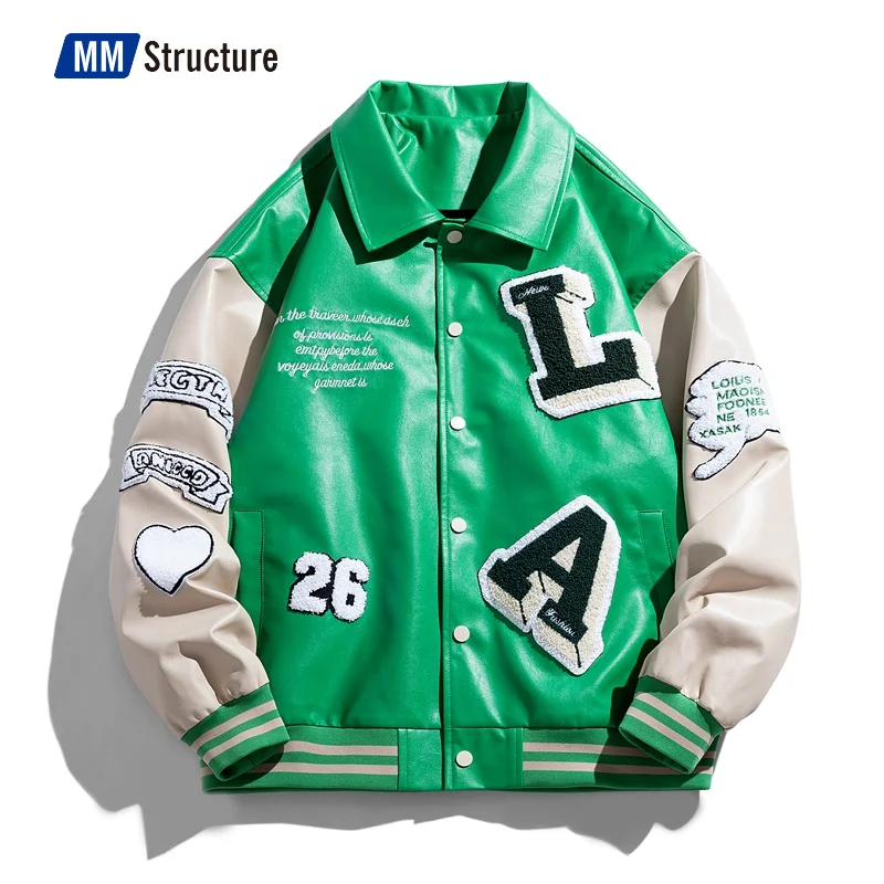 Top Trends: Mens Letters Embroidery Patchwork Harajuku Varsity Jacket Air Pilot Overcoat Baseball Coats Male Hip Hop Men Varsity Jacket Shoppable Styles