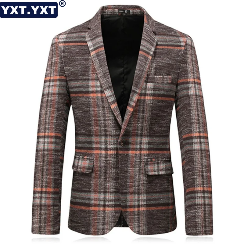 Top Trends: Men&#039;s Blazer 2023 New In Men&#039;s Plaid Casual High Quality Suit Jacket Coat Formal Elegant And Luxury Business Male Blazer Shoppable Styles