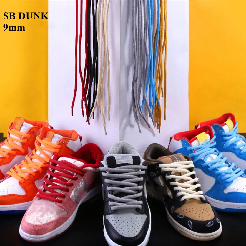 Top Trends: 1Pair New Dunk Sb Classic Shoelaces Oval Thickened Polyester AF1AJ Shoe Laces Basketball Shoes Sport Lace Rope Shoe Accessories Shoppable Styles