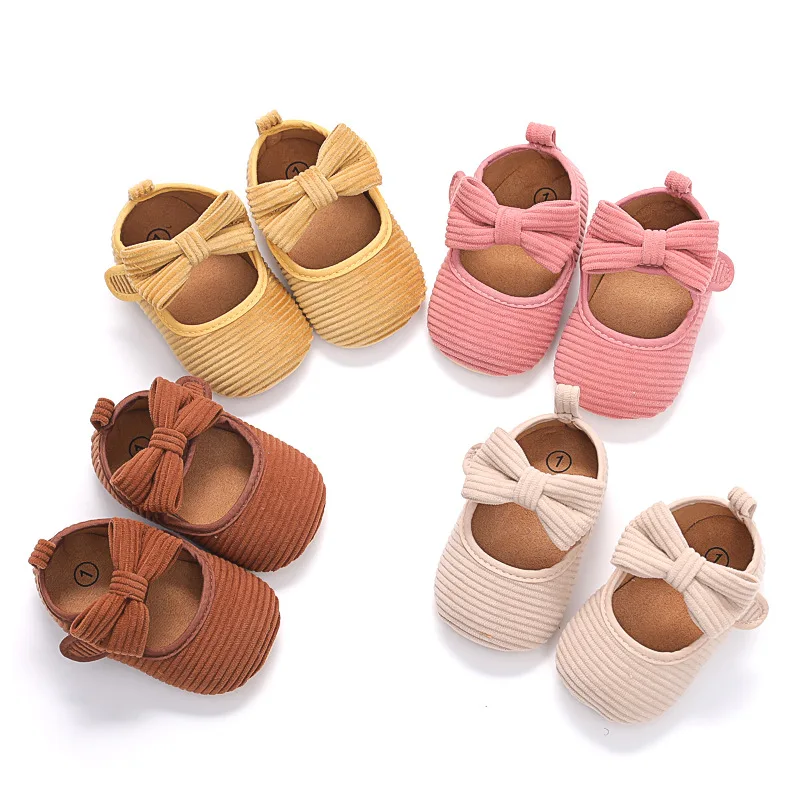 Top Trends: 2023 Newborns Baby Shoes Cotton Rubber Sole Non-slip Butterfly Knot Baby Girl Shoes First Walkers Crib Moccasins Shoes Shoppable Styles