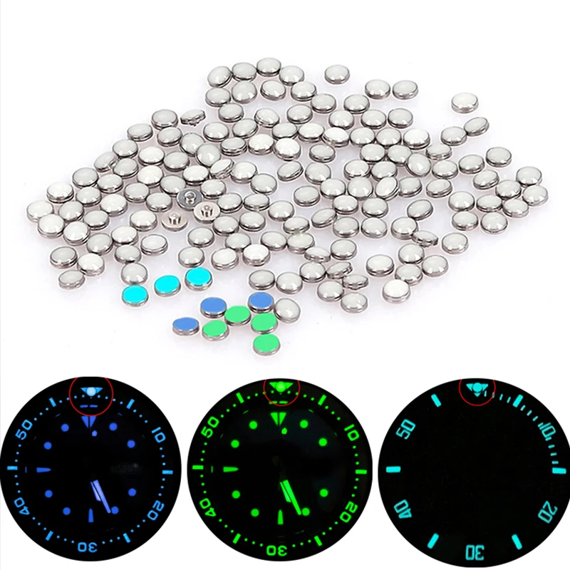 Top Trends: Green Blue Watch Bezel Beads Luminous Pip Fit Seiko SKX007 Tuna 6105 Sub Bezel Insert 12 Oclock Position Pearl Watch Bezel Beads Shoppable Styles