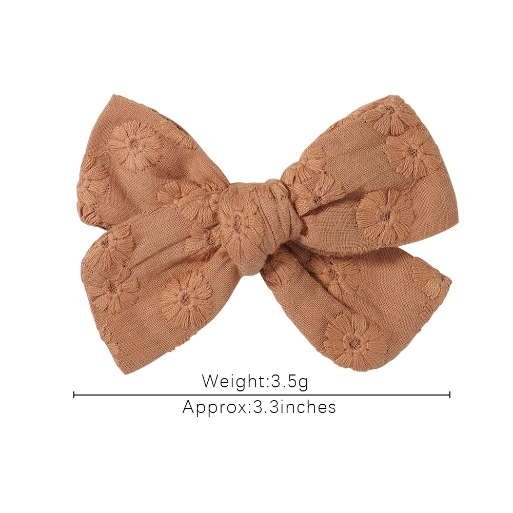 Top Trends: 2Pcs / lot Hollow Printing Bows Hair Clip For Girl Soft Cotton Hairpins Baby Hairgripe Lovely Barrettes Kids Hair Accessories Gift Shoppable Styles - Image 5