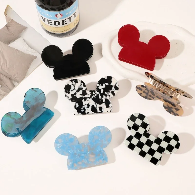 Top Trends: Cartoon Mickey Acetate Hair Claw For Women Girls Popular Hair Catches Princess Crab Clip Fashion Hair Accessories Give Gifts Shoppable Styles