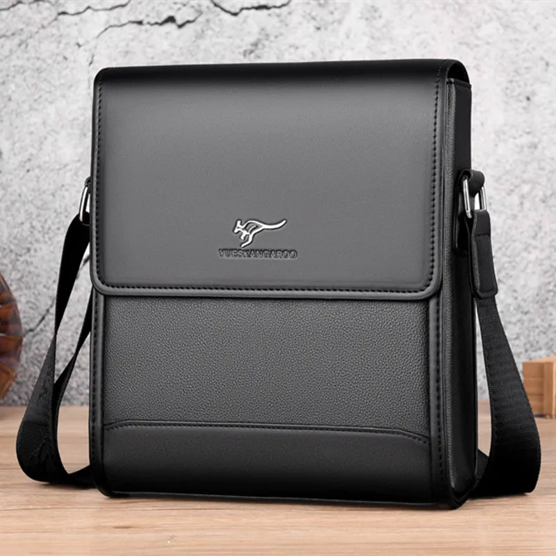 Top Trends: Business Leather Men's Shoulder Bag High Capacity Luxury Messenger Bag Vintage Waterproof Male Crossbody Ipad Bag Shoppable Styles