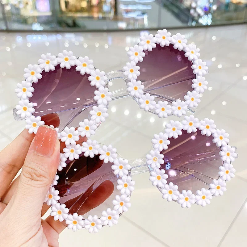 Top Trends: 3 Styles Kids Sunglasses Flower Daisy Baby Sunglasses Boys Girls Shades Glasses Kids Students Summer UV400 Protection Eyewear Shoppable Styles