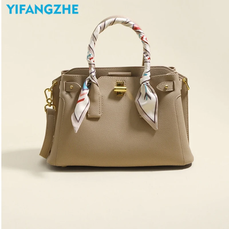 Top Trends: YFZ Medium Messenger Bag For Women Purses And Handbags Female Shoulder Bag , Premium Cowhide Leather Bag For Ladies Shoppable Styles