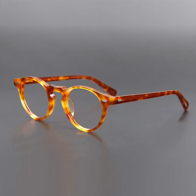 Top Trends: Gregory Peck Transparent Round Glasses Women Vintage Acetate Eyeglass Frames Women Prescription Glasses Men Myopia GlassesOV5186 Shoppable Styles - Image 3