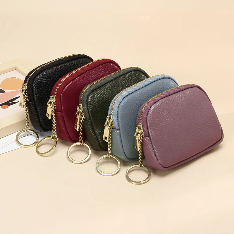 Top Trends: New Fashion Women's Wallets Genuine Leather Shell Design Small Coin Purses Storage Bag Zipper Pocket Key Money Pouch Mini Wallet Shoppable Styles