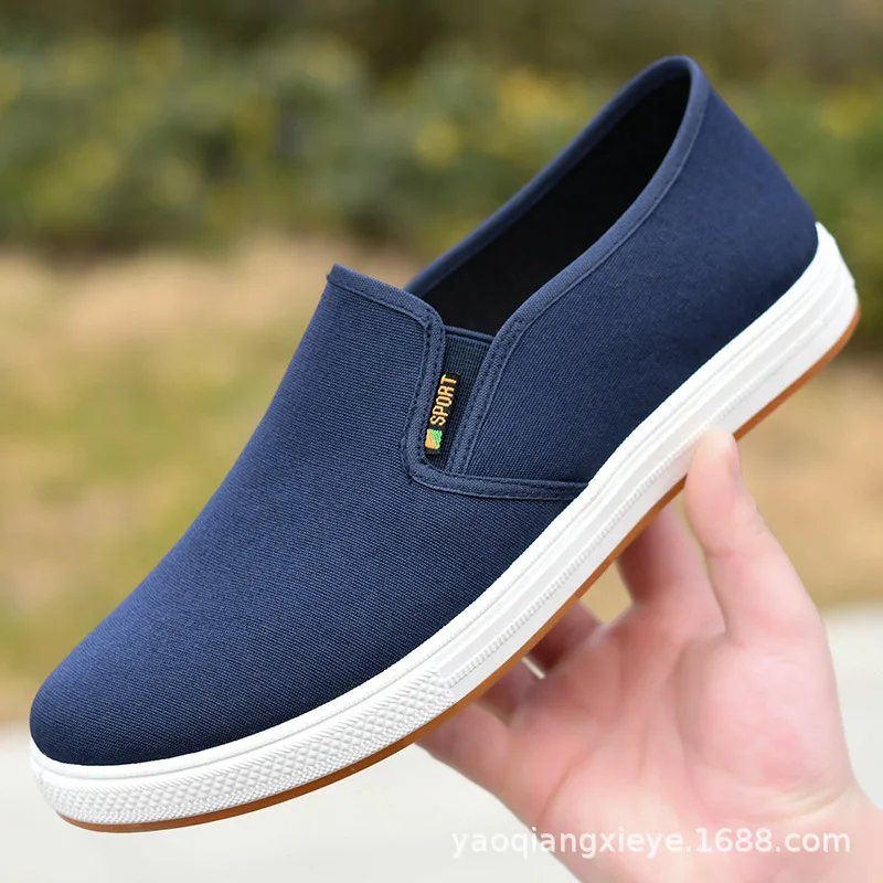 Top Trends: Men Canvas Shoe Casual Sneaker For MenLight Slip-on Vulcanized Comfortable Male Flats Loafers New Black Trainers Zapatos Hombre Shoppable Styles