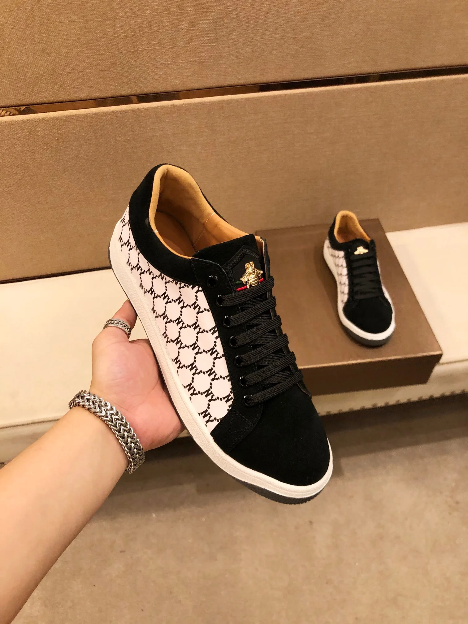 Top Trends: High Quality Men&#039;s Top Genuine Leather Sports Shoes Luxury Fashion Lace-up Shoes Sneaker Running Shoes Shoppable Styles