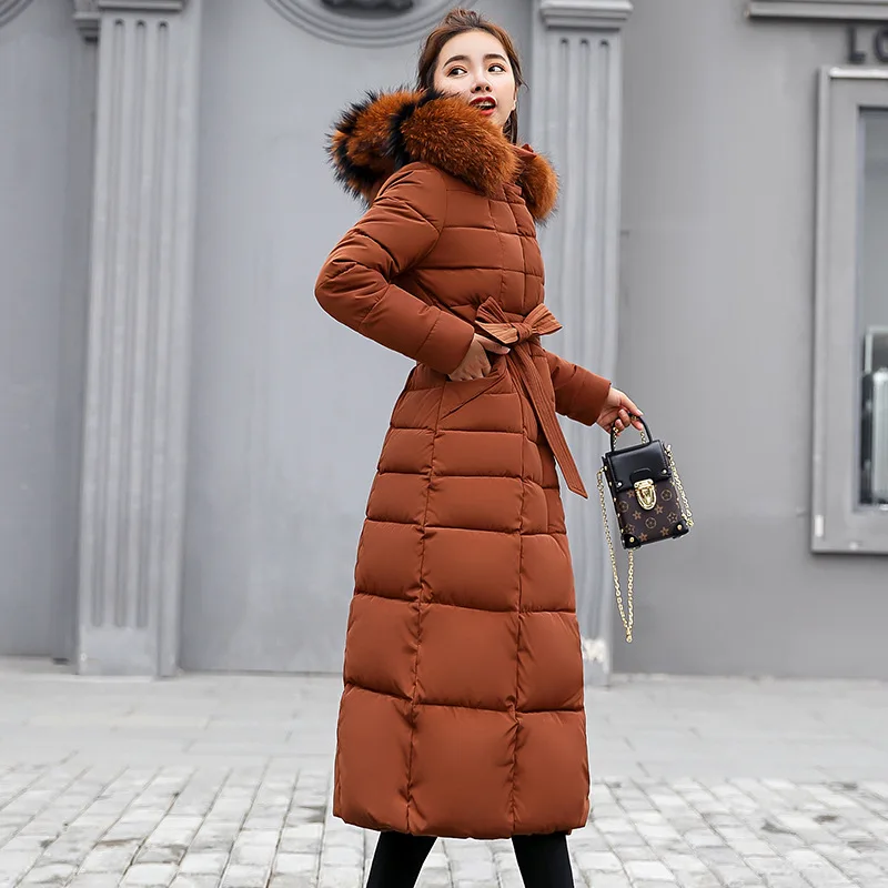 Top Trends: Arrival Slim Women Winter Fashion Jacket Cotton Padded Warm Thicken Ladies Coat X-long 2021 New Long Coats Parka Womens Jackets Shoppable Styles