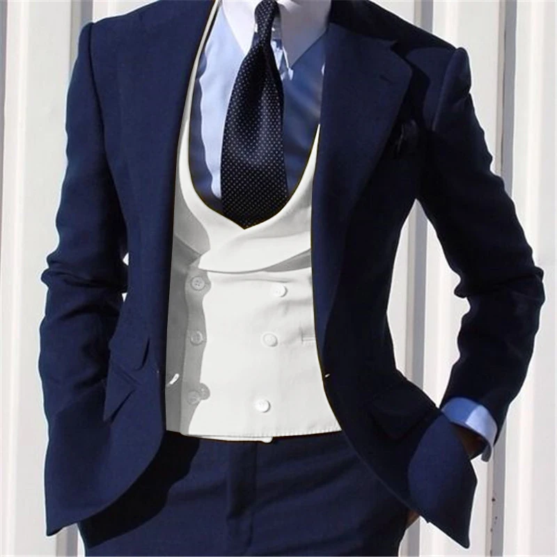 Top Trends: Men's Vest Lapel Classic Double Breasted Slim Fit Two Pocket Formal Business Sleeveless Jacket Shoppable Styles