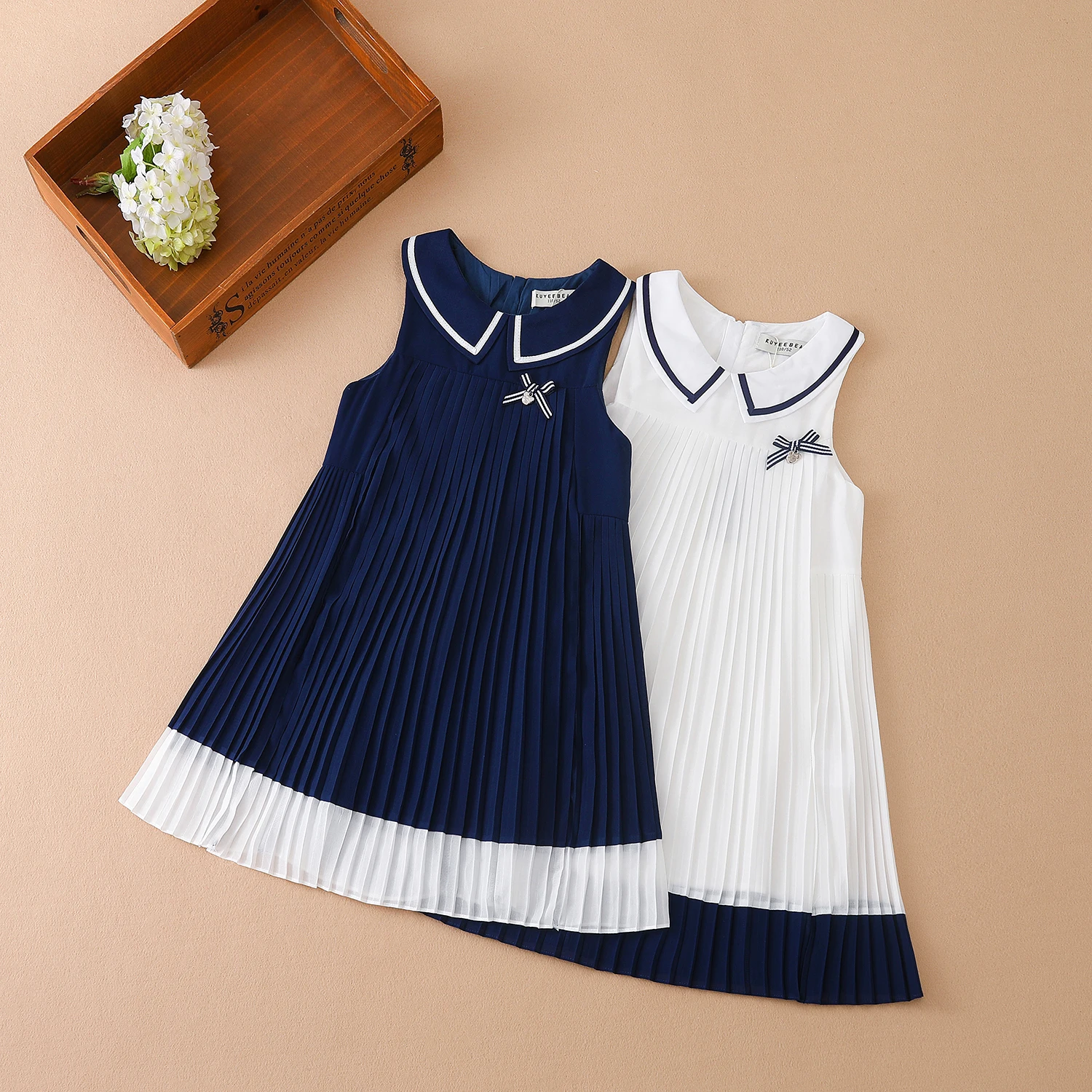 Top Trends: Girl Dresses Sleeveless Summer Chiffon Pleated Clothing Kids' Dresses Baby Girl One-piece Dress Shoppable Styles