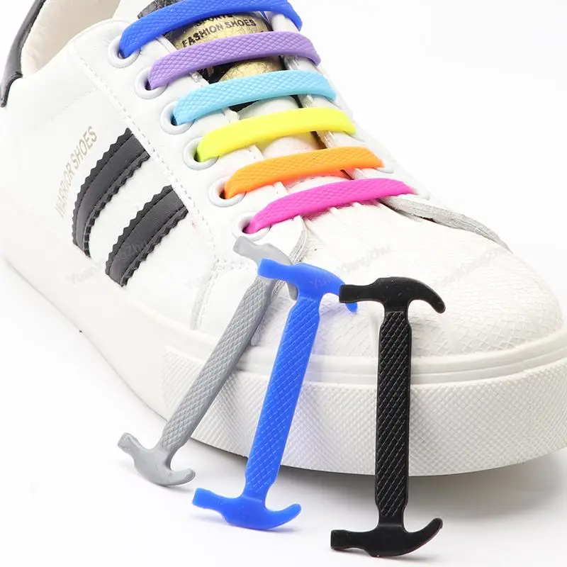 Top Trends: 12Pcs Silicone Shoelaces For Shoes No Tie Shoe Laces Elastic Laces Sneakers Kids Adult Rubber Shoelace One Size Fits All Shoes Shoppable Styles