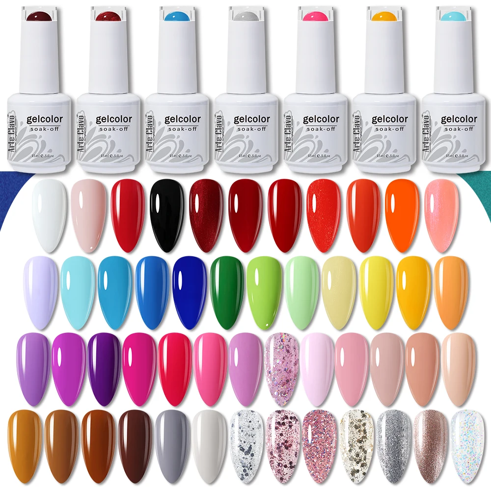 Top Trends: Arte Clavo 15ml UV Gel Nail Polish Semi Permanant Color Gel Lacuqer Nails Art Soak Off LED Summer Nail Gel Polish Varnish Gellak Shoppable Styles