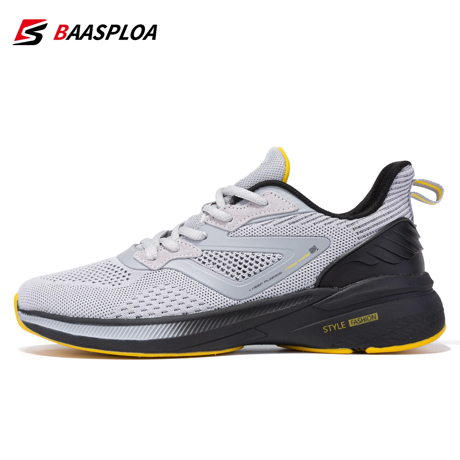 Top Trends: Baasploa 2022 Fashion Men Sneakers Comfortable Running Shoes Breathable Tenis Sneaker Light Shock Absorption Spring Casual Shoes Shoppable Styles