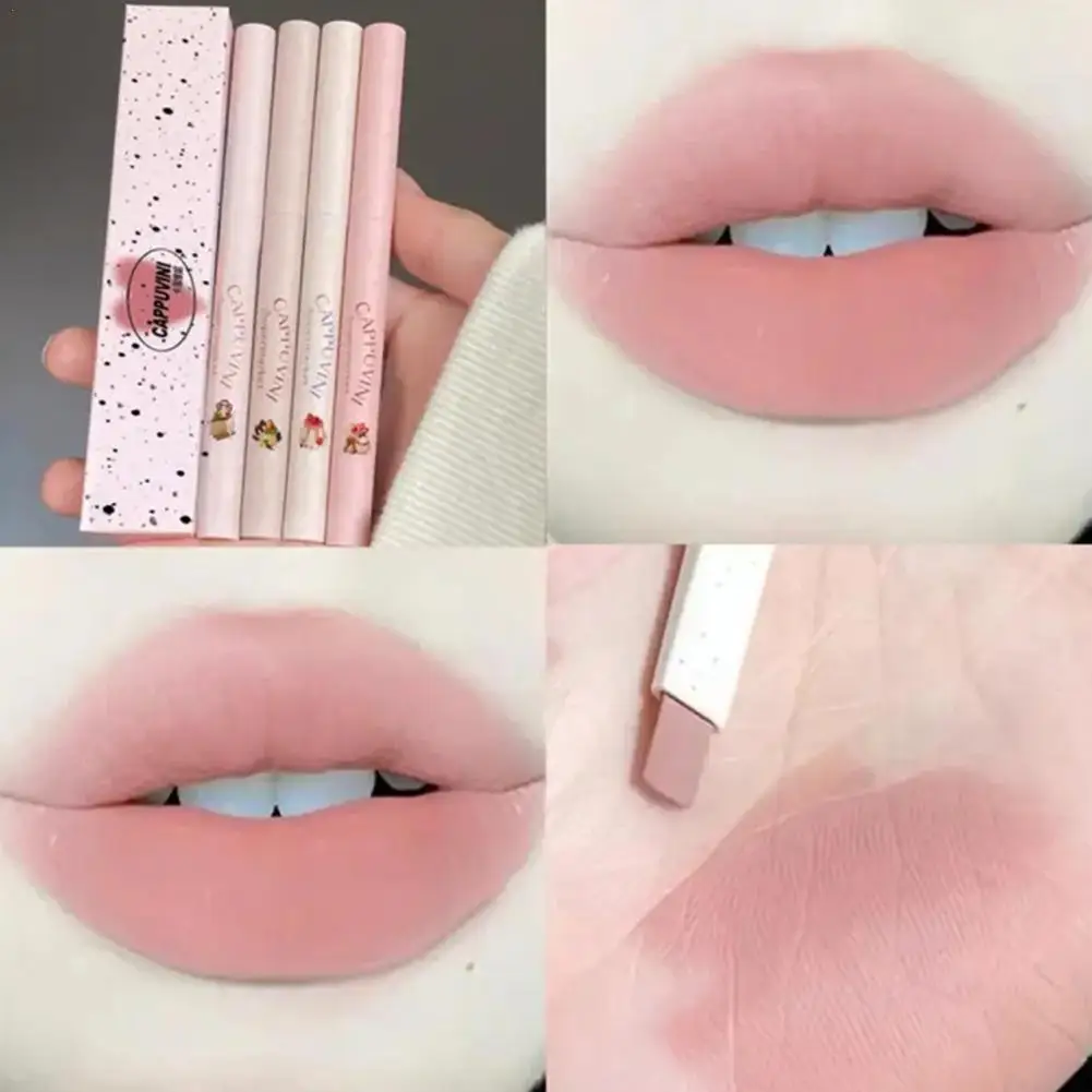 Top Trends: 5 Colors Matte Lip Liner Lipstick Pen Long Lasting Non-stick Cup Waterproof Smooth Soft Velvet Lipliner Pencil Makeup Cosmetics Shoppable Styles