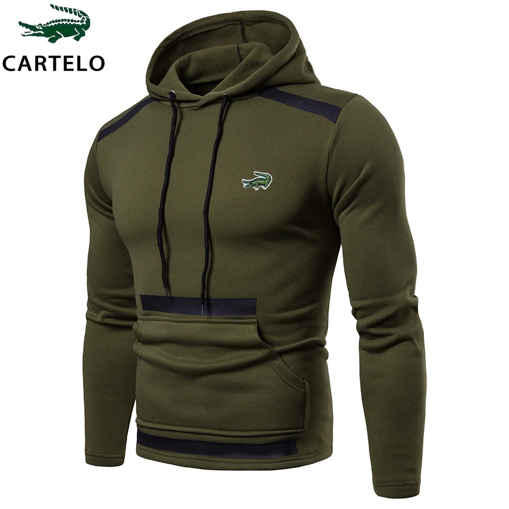 Top Trends: CARTELO Mens Hoodie Sweatshirt Embroidered Logo Sports Outdoor Casual Daily Hoodies Slim Sweatshirts Brand Clothing Shoppable Styles - Image 4