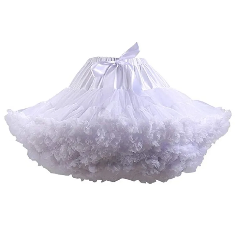 Top Trends: New Arrival Petticoats Wedding Bridal Crinoline Lady Girls Underskirt For Party White Blue Black Ballet Dance Skirt Tutu Shoppable Styles