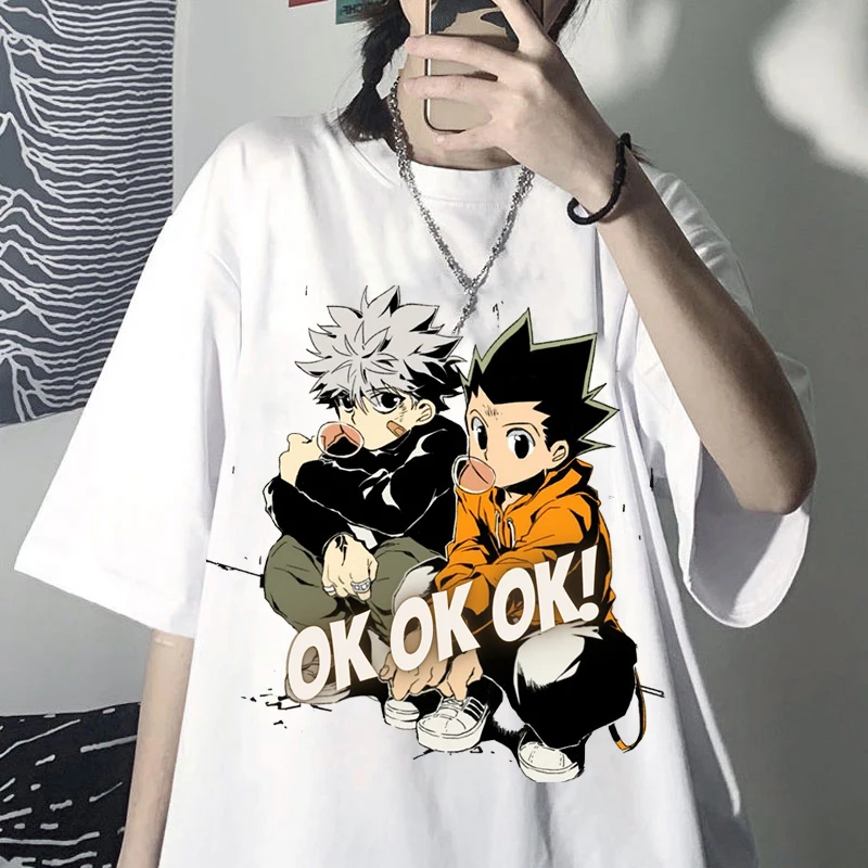 Top Trends: Hunter X Hunter Summer Men&#039;s T Shirt Harajuku Anime Print Tshirt Streetwear Tops Casual Short Sleeve T-Shirt Summer Tops Tees Shoppable Styles