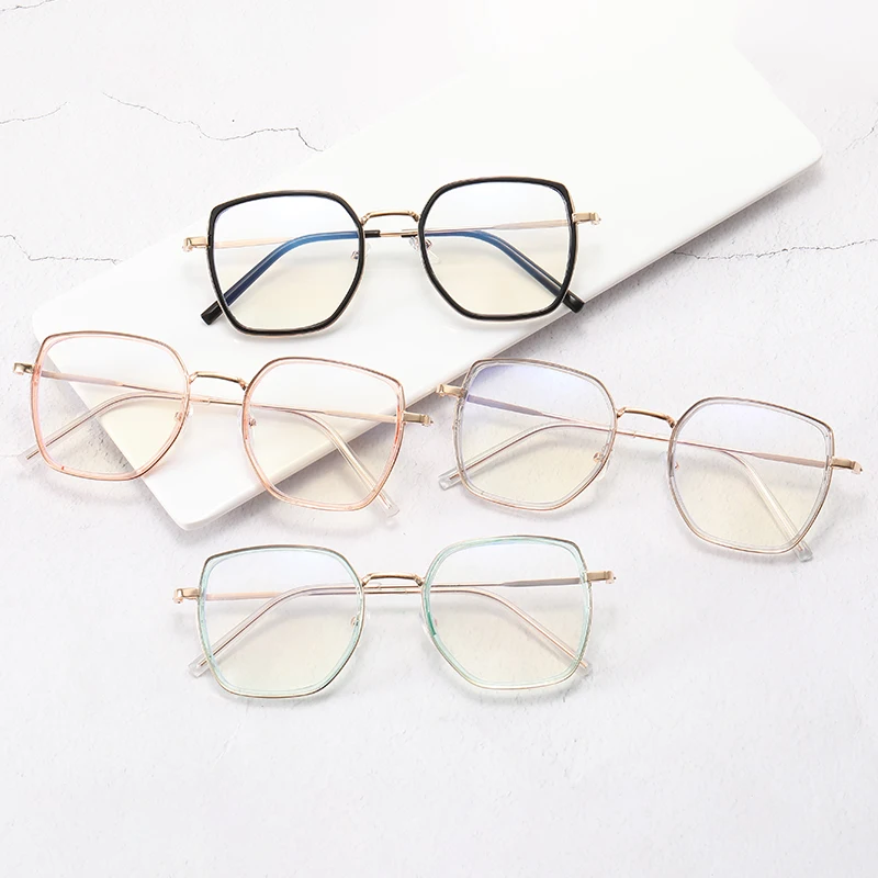 Top Trends: 3Color Computer Blue Blocking Light Glasses Men Eyeglasses Frame Transparent Opticos Para Mujer Vintage Square Glasses Women Shoppable Styles - Image 3