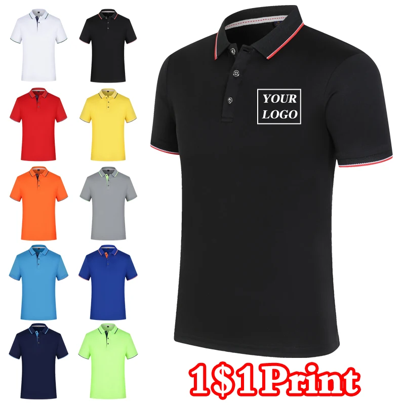 Top Trends: Polo Shirt Custom Summer Embroidery Printed Design Logo Photo Men And Women Breathable Tops Shoppable Styles