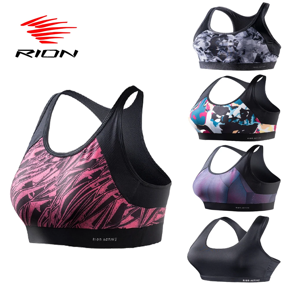 Top Trends: RION Women Sports Bra Fitness Sportswear Sport Top Breathable Lingerie Sexy Gym Female Underwear Running Push Up Yoga Bras Shoppable Styles