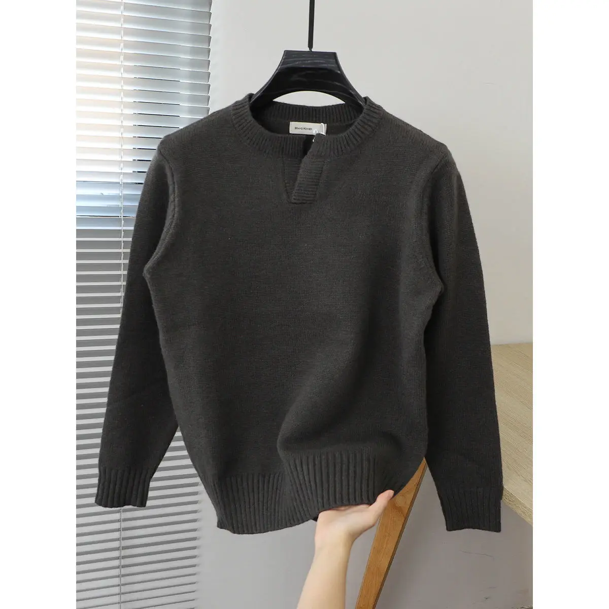 Top Trends: 2023 Autumn And Winter Korean Edition Simple Solid Color Pullover Round Neck Soft And Versatile Popular Underlay Knitted Sweater Shoppable Styles - Image 6