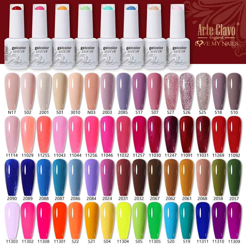 Top Trends: Arte Clavo 15ml UV Gel Nail Polish Red Lakiery Hybrydowe Pink Nude Colors Polish Gel Varnish Soak Off Gellack Nails Art Manicure Shoppable Styles