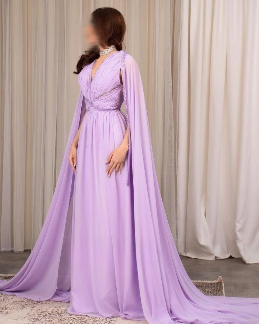 Top Trends: Merida Chiffon Beads Sequins Prom Dresses Watteau Train Ruched A-Line Floor-Length Saudi Arabia Elegant Party Dresses 2023 Shoppable Styles