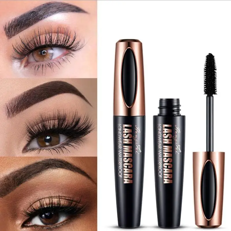 Top Trends: 4d Silk Fiber Eyelash Mascara Waterproof Thick Lengthening Mascara Curling Long Black Extension Shoppable Styles